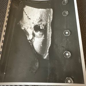VTG Official us Air Force photo - NASA Mercury Capsule 2 - burned reflector tape